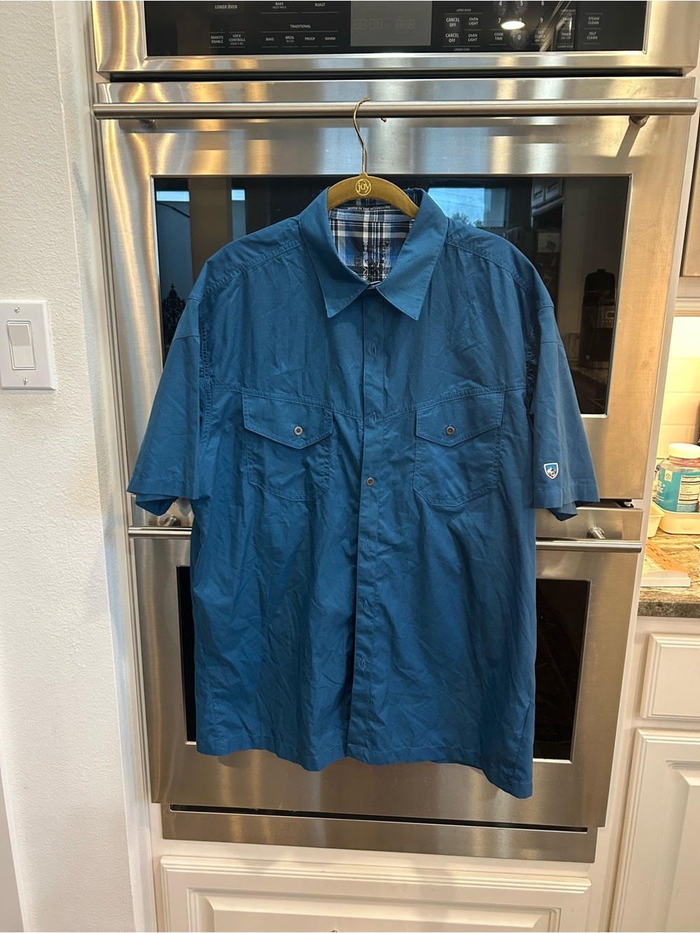 Kuhl Men's Short-Sleeve eluxur Shirt size L GUC